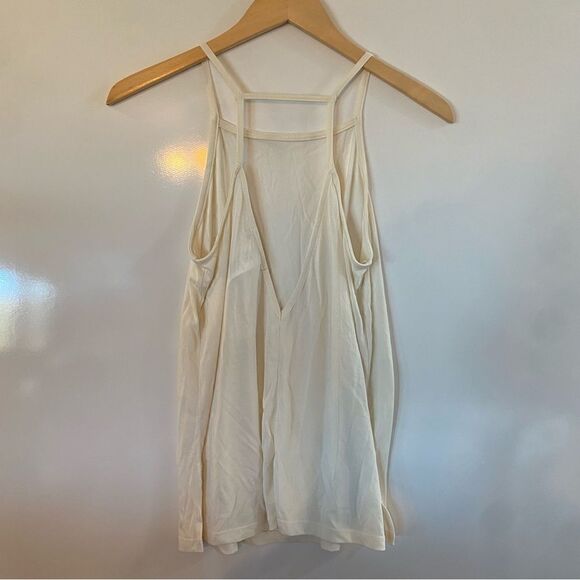 Anthropologie Eri+Ali super soft white sleeveless blouse tank size small NWT - Picture 3 of 5